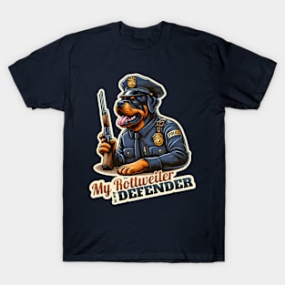 Police Rottweiler T-Shirt